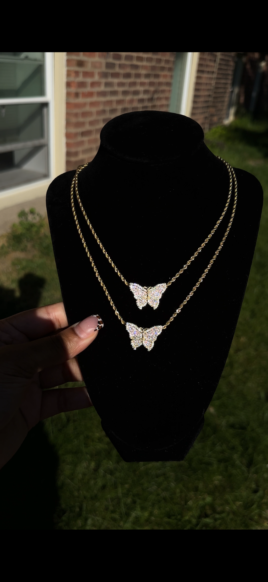 Pink Butterfly 🦋 necklace