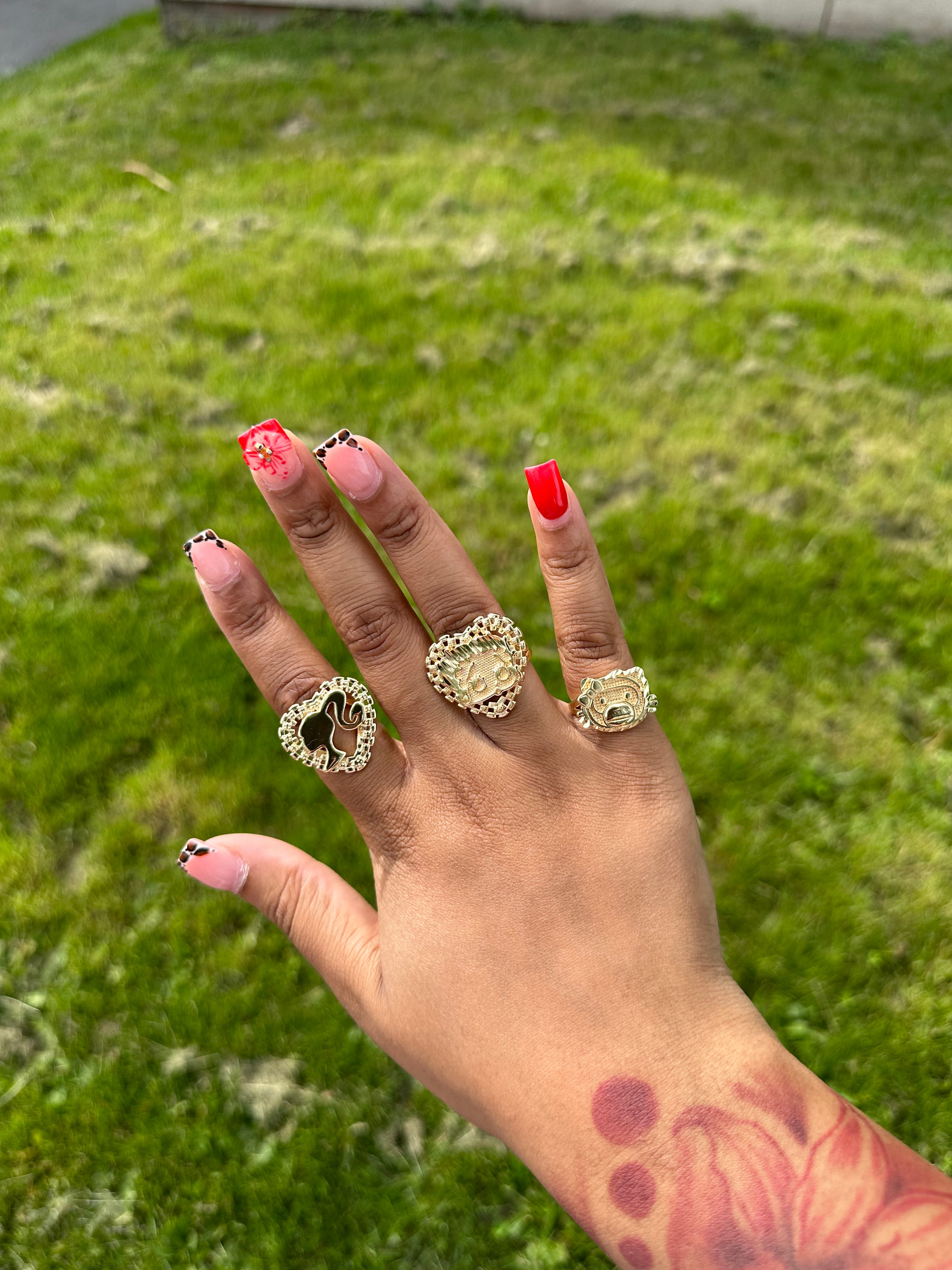 Drip Camo Ring 🖤(pinky)