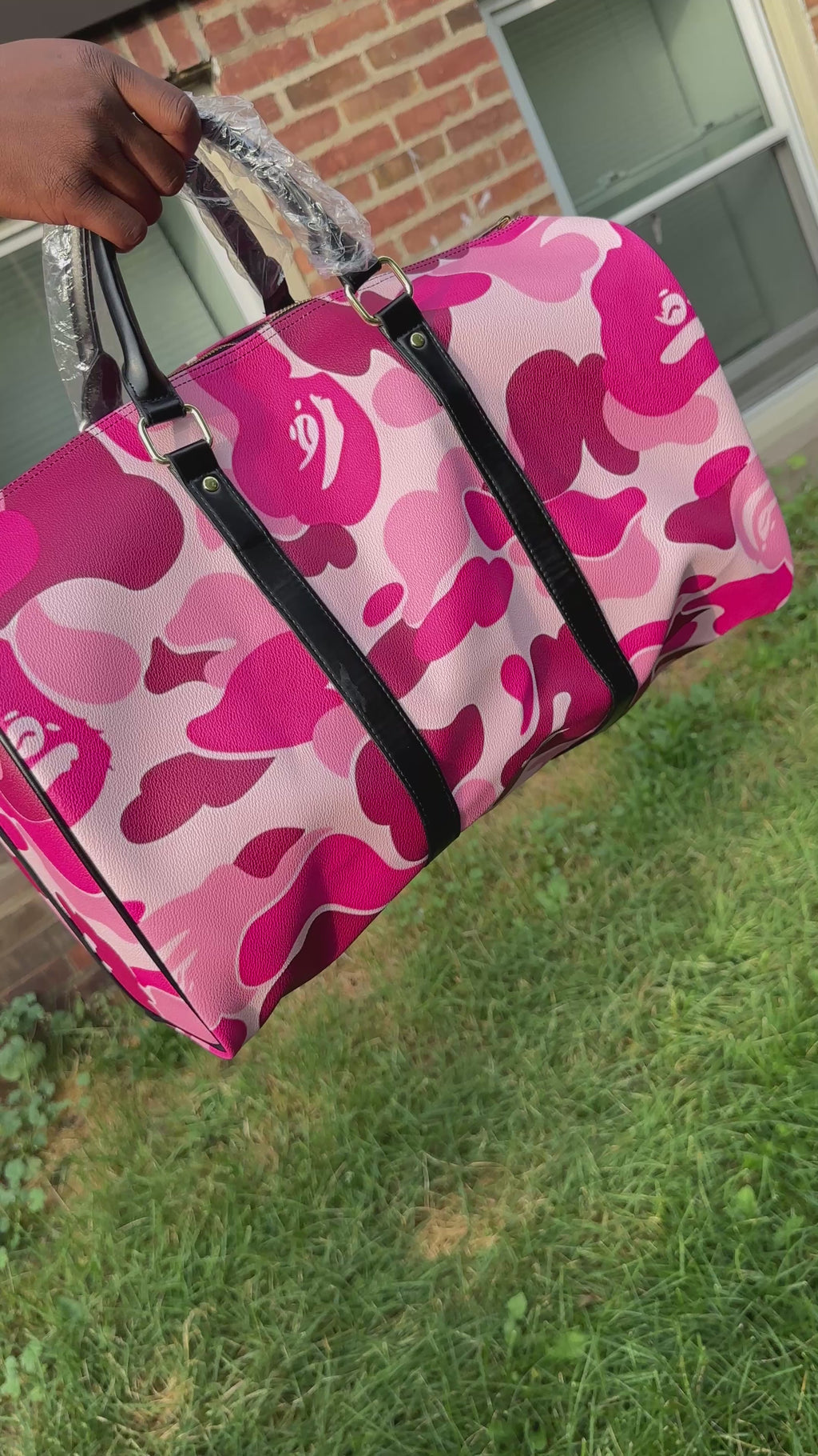 Pink Camo Travel Duffle Bag 🩷